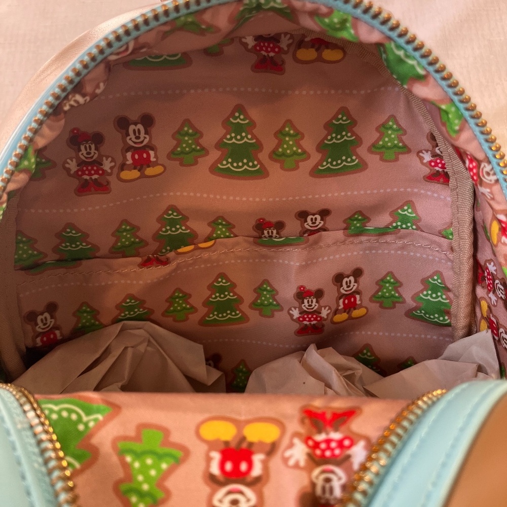 NWT Loungefly Mickey & Friends Holiday Collection Scented Backpack - Picture 10 of 15